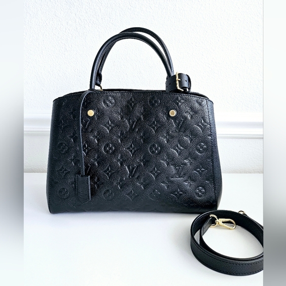 Louis Vuitton Black Empreinte Montaigne MM Two-way Bag - Picture 2 of 16